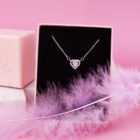 สร้อยคอล้อมเพชรรูปหัวใจ รุ่น Heart Story (เงินแท้ s925)