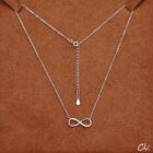 สร้อยคอ รุ่น Infinity (เงินแท้ s925) ชุบทองคำขาว 18k