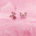 ต่างหูรูปผีเสื้อ รุ่น Butterfly (เงินแท้ s925) สร้อยสลักชื่อ