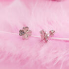 ต่างหูใบโคลเวอร์ รุ่น Lucky Clover (เงินแท้ s999) ต่างหูสลักชื่อ