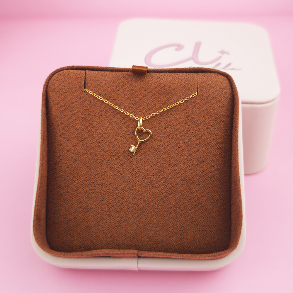 สร้อยคอกุญแจแห่งรักมินิมอลน่ารัก รุ่น Key of Love เงินแท้ s925 สลักชื่อฟรี