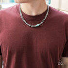 สร้อยสลักชื่อ รุ่น Trafalga Necklace ดีไซน์โซ่สุดเท่ สลักชื่อฟรี (สแตนเลสแท้)