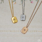 สร้อยสลักชื่อรูปทรงสี่เหลี่ยม รุ่น Stella Necklace ใส่ได้ 2 ลุค (สแตนเลสแท้)