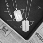 Military Tag สร้อยคอป้ายทหารสแตนเลสแท้ สลักชื่อฟรี 2 ด้าน