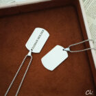 Military Tag สร้อยคอป้ายทหารสแตนเลสแท้ สลักชื่อฟรี 2 ด้าน